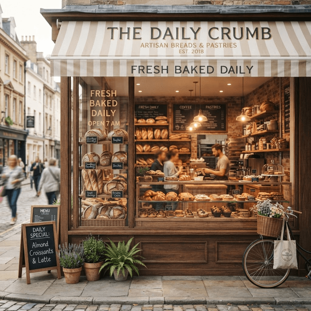 Fresh bakery background
